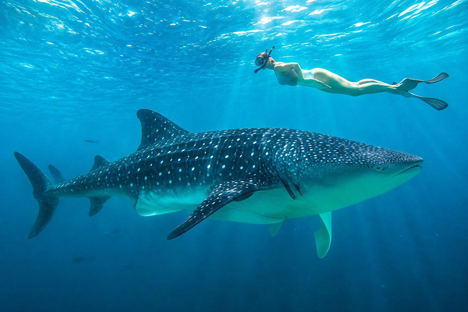 Whale shark watching in Oslob, Cebu