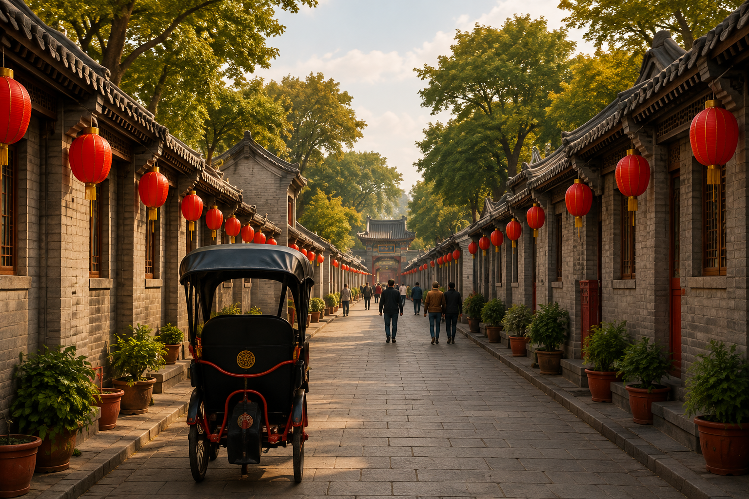 Tiananmen Square with gate building
