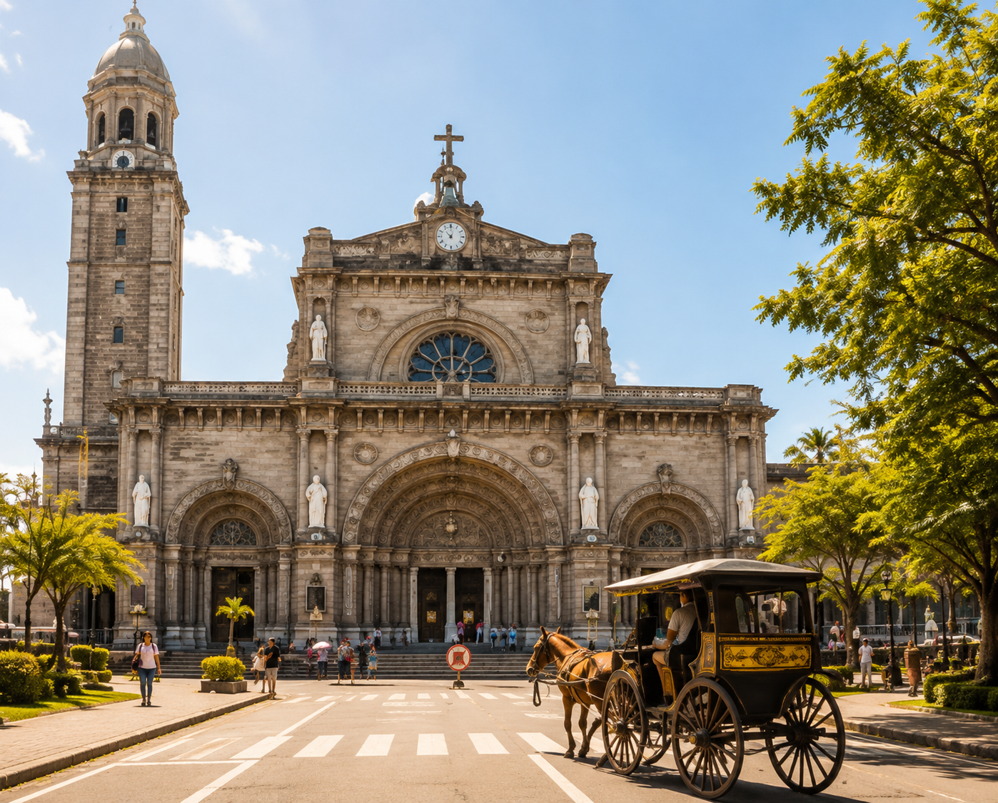 Manila Cathedral in Intramuros