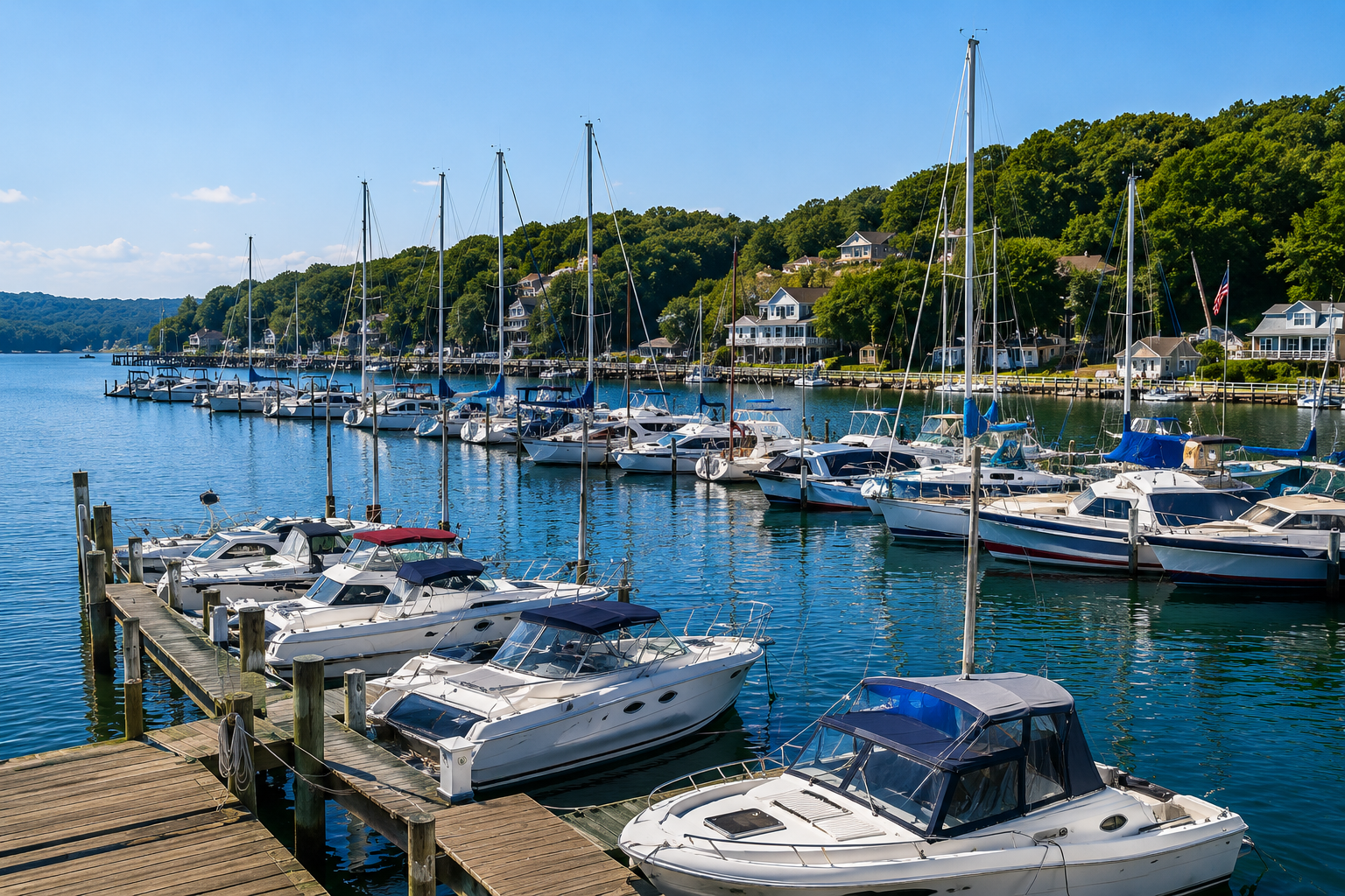 Gimpo Ara Marina with yachts