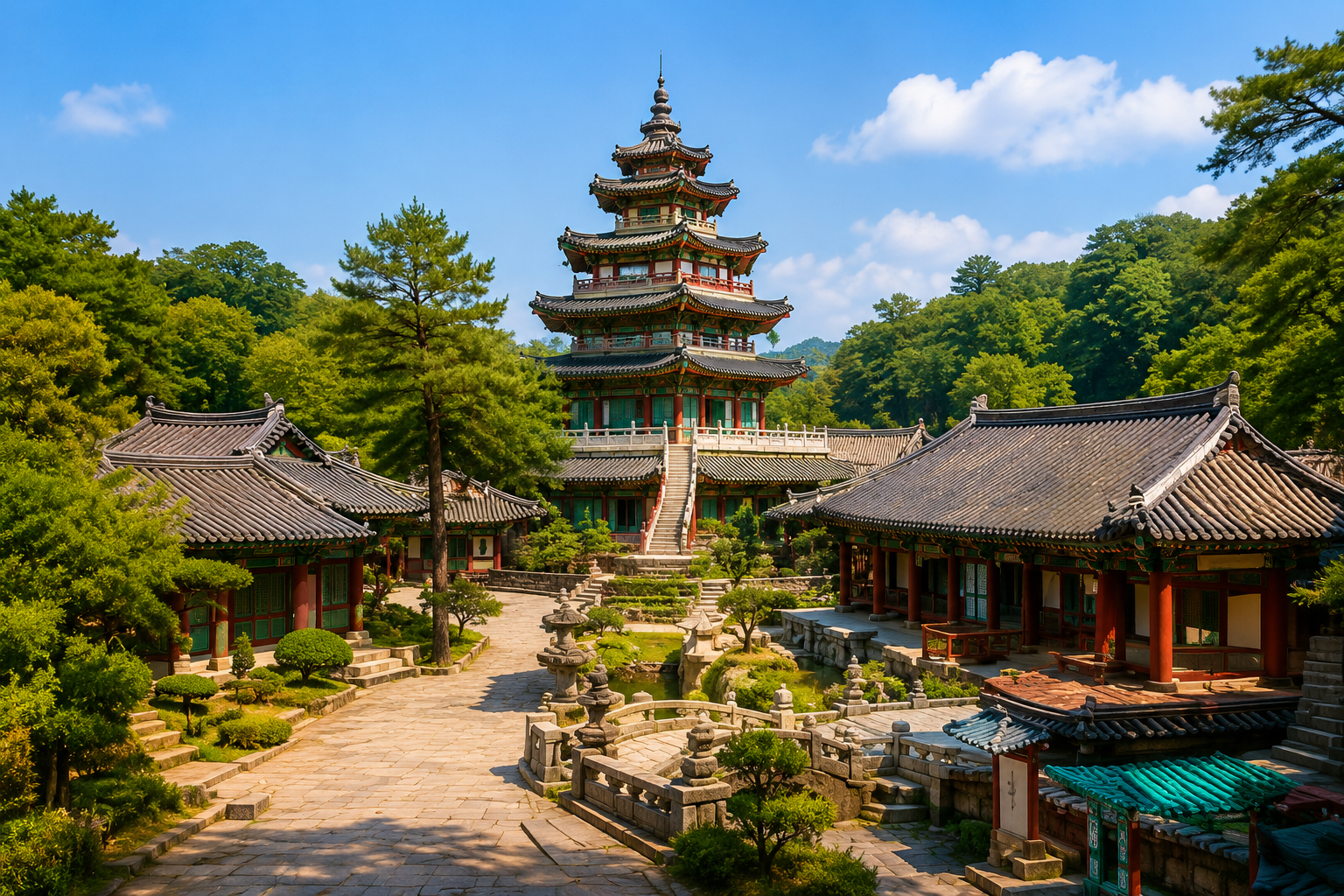 Korean Folk Village traditional houses