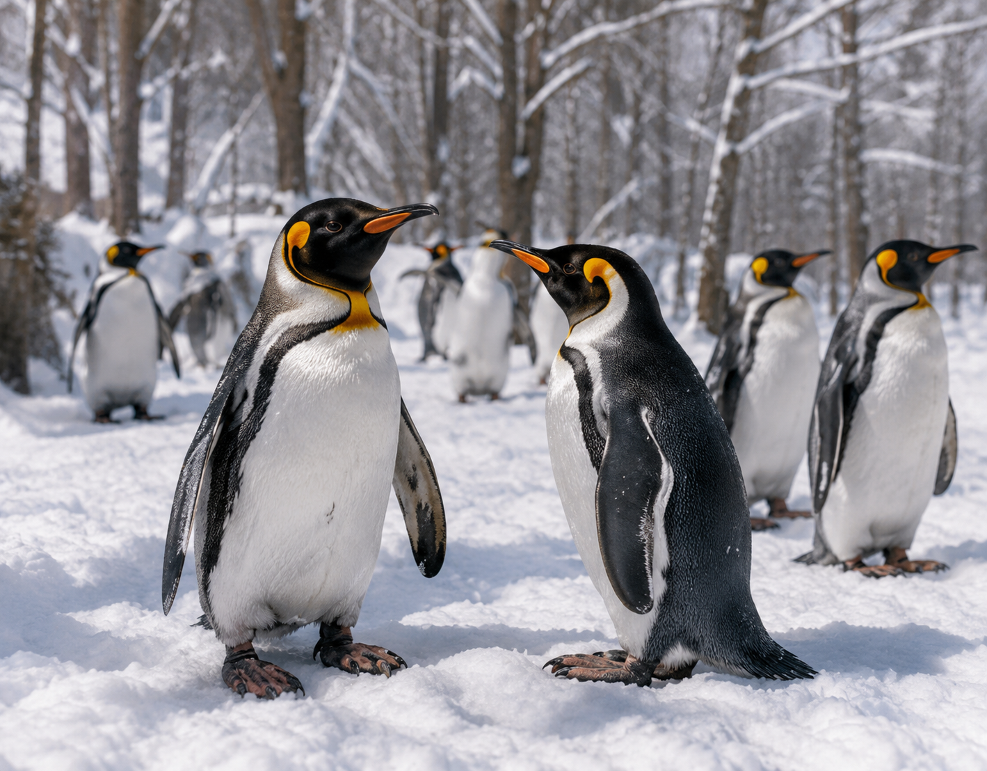 Penguins at Asahiyama Zoo