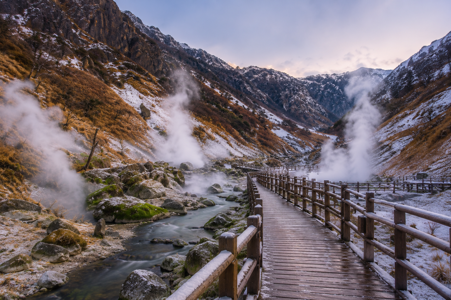 Jigokudani Hell Valley steaming vents