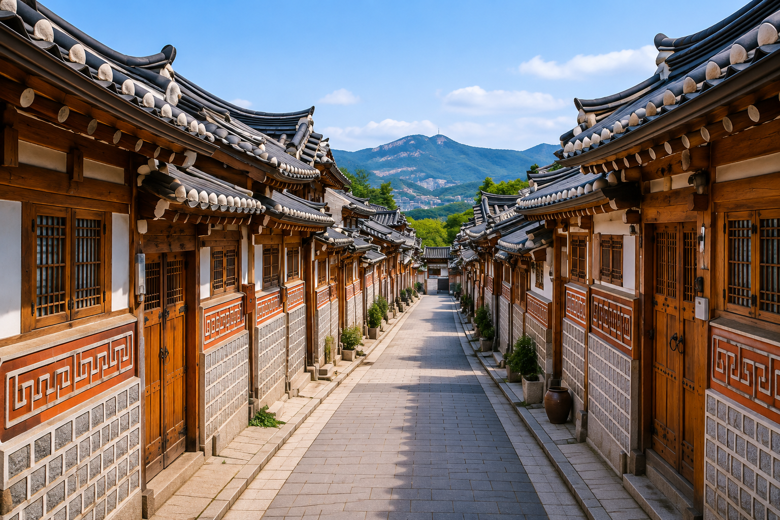 Bukchon Hanok Village traditional houses