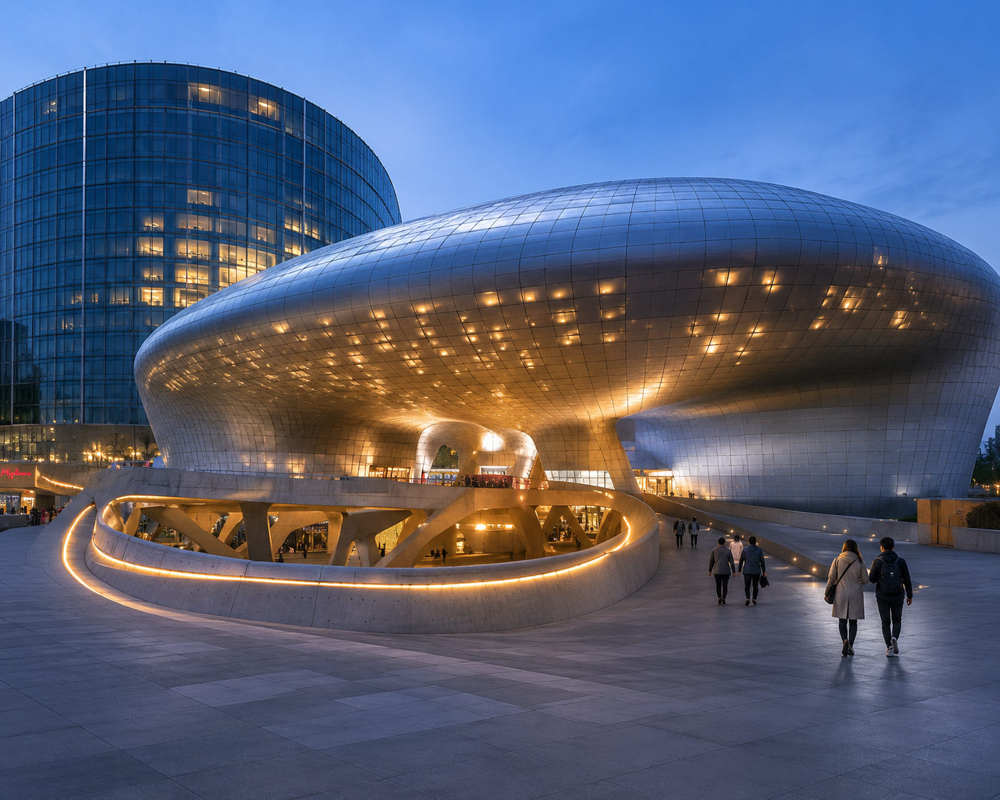 Dongdaemun Design Plaza futuristic architecture