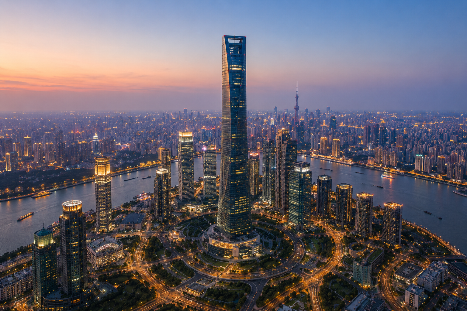 Shanghai Tower spiral architecture