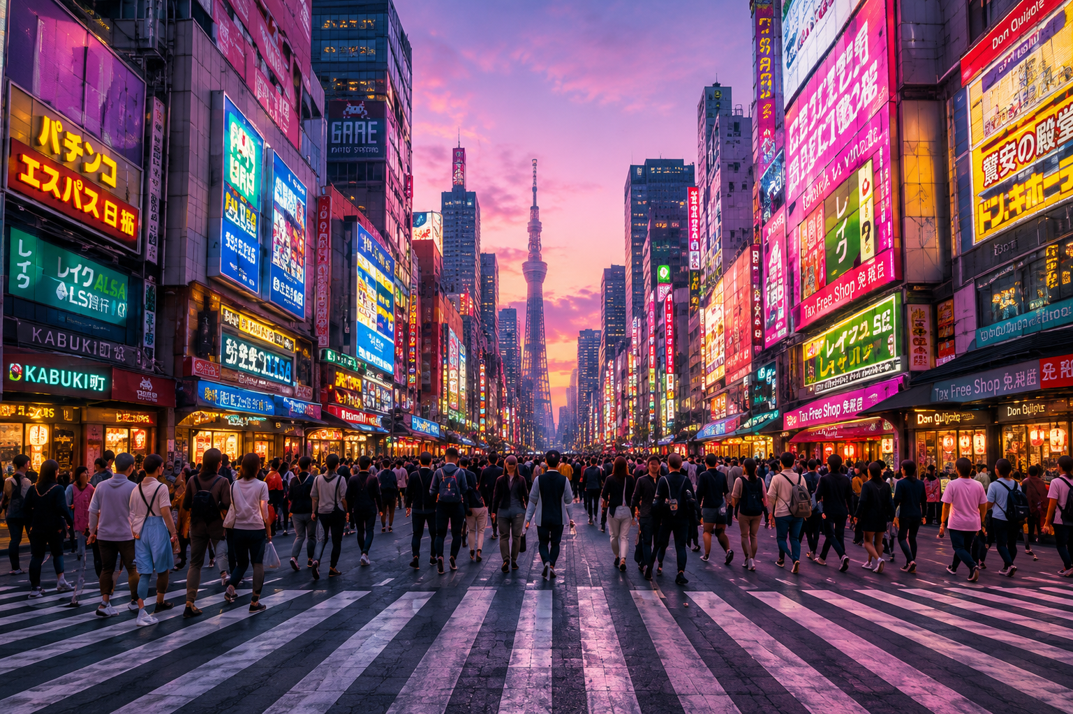 Shibuya Crossing in Tokyo