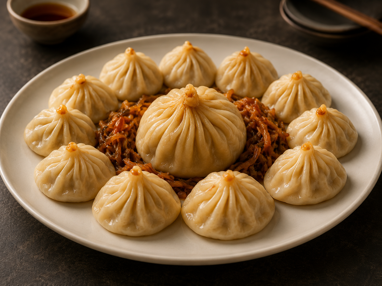 Dumpling banquet spread