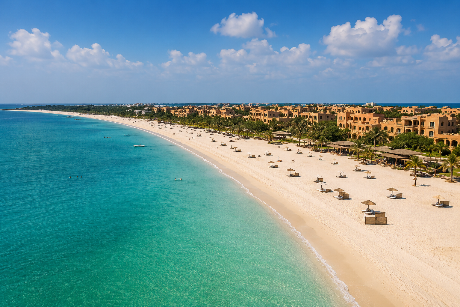 Saadiyat Island beach coastline