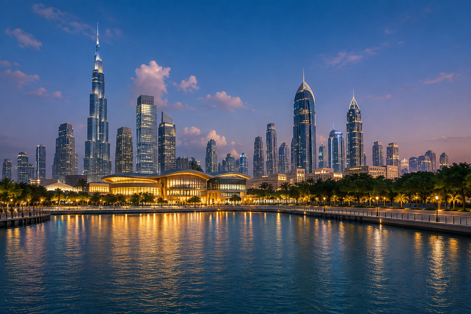 Marina Mall waterfront skyline