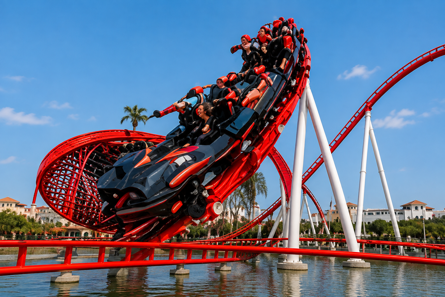Ferrari World Abu Dhabi roller coaster