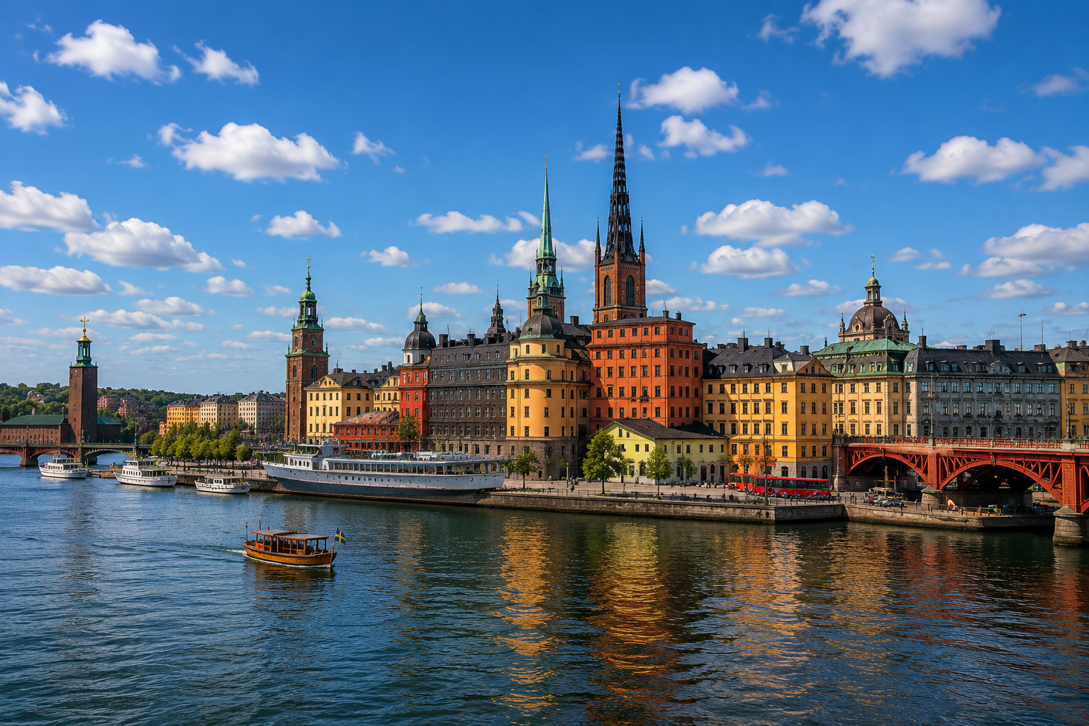 Hamburg harbor and warehouse district