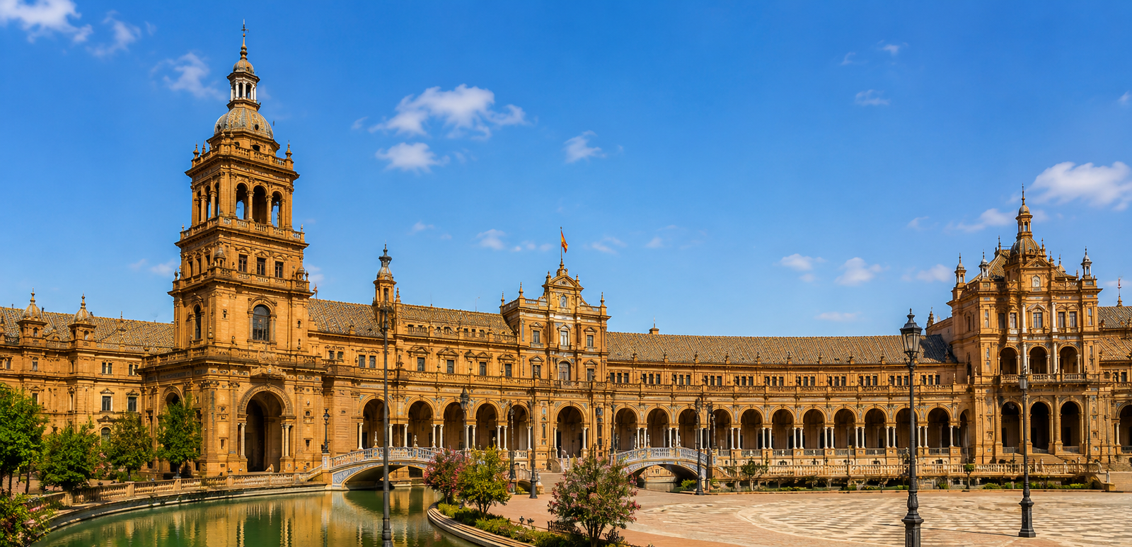 Plaza de Espana Seville architecture