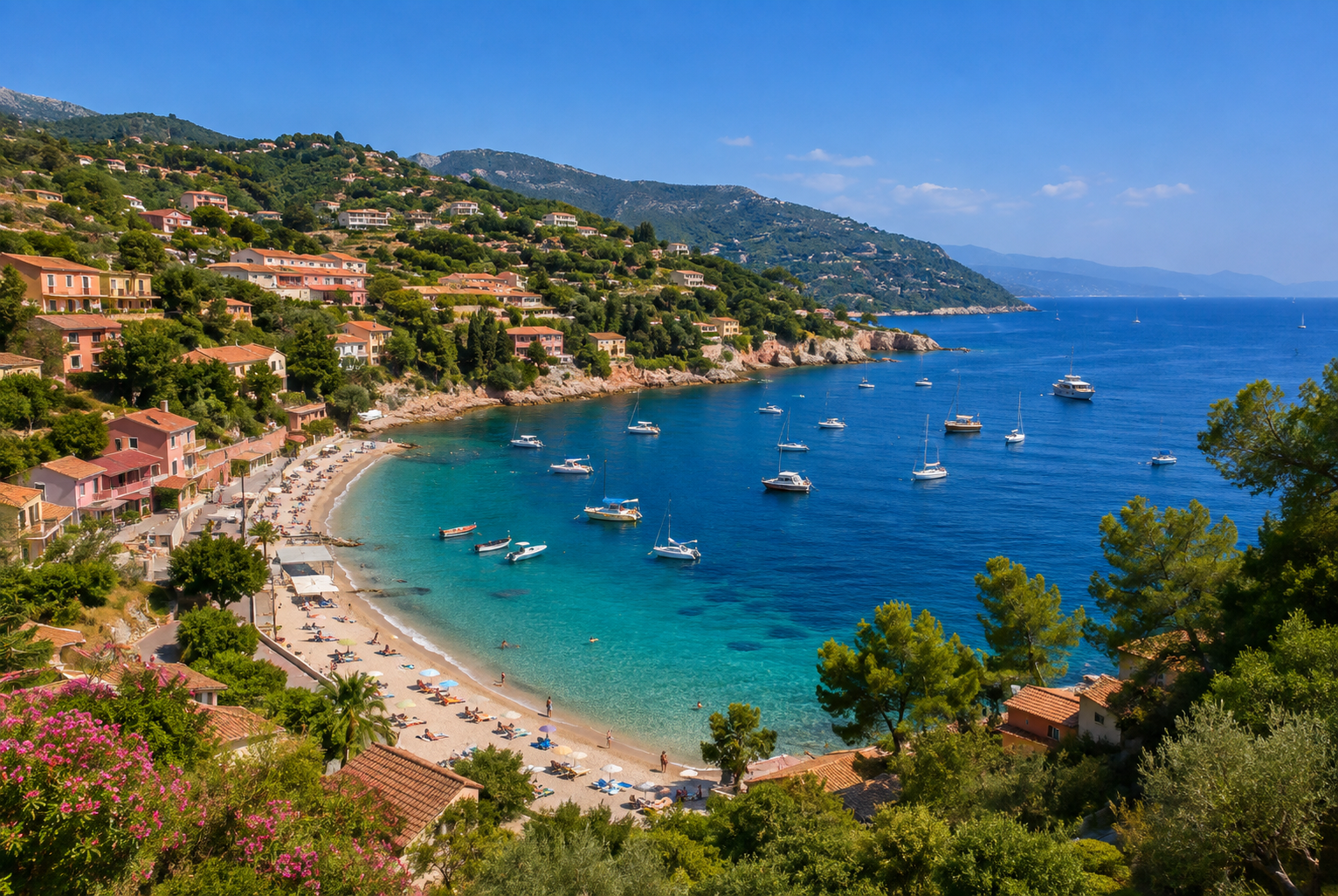 Cote d'Azur coastal town Saint-Tropez