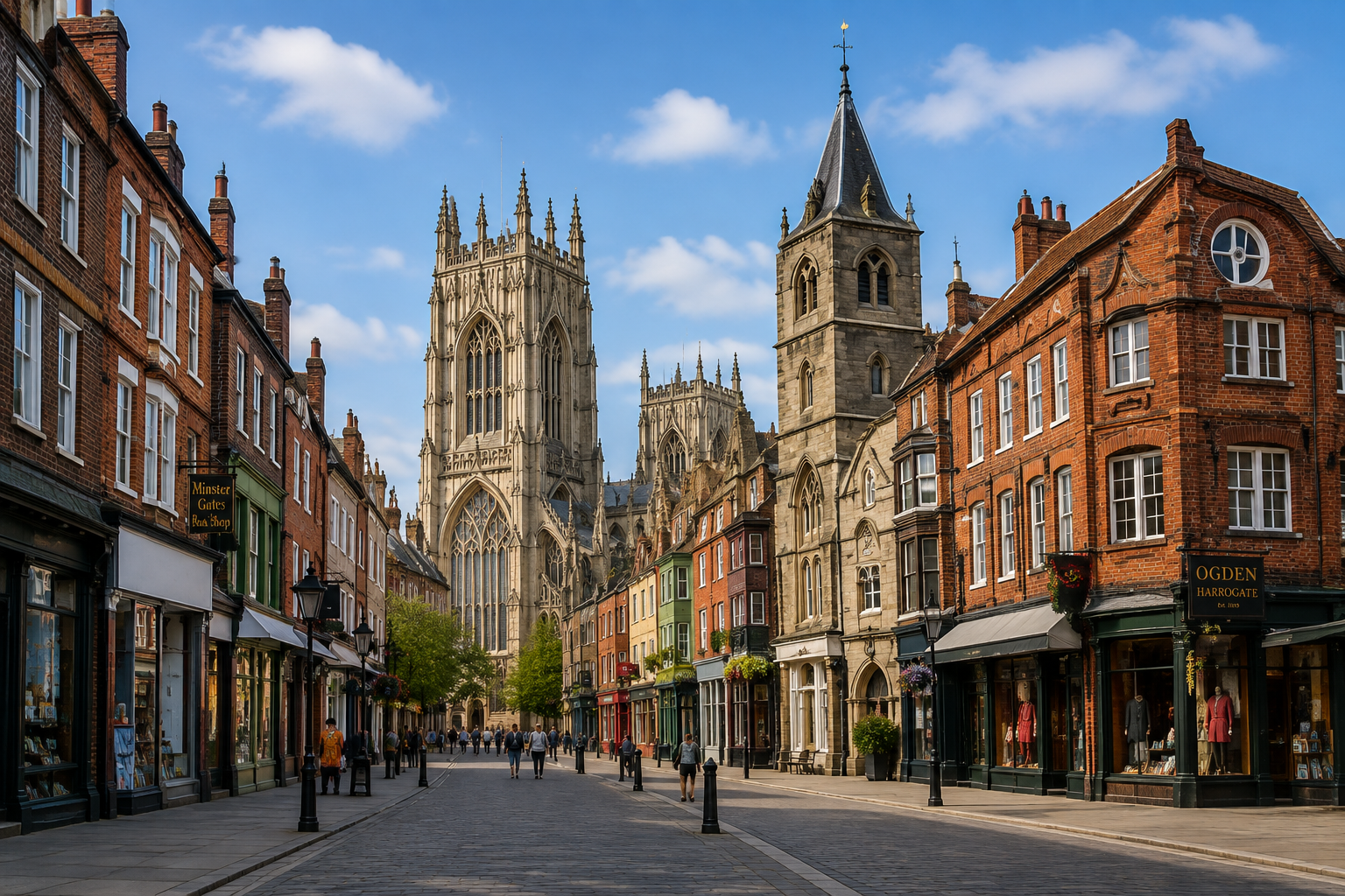 York medieval city street