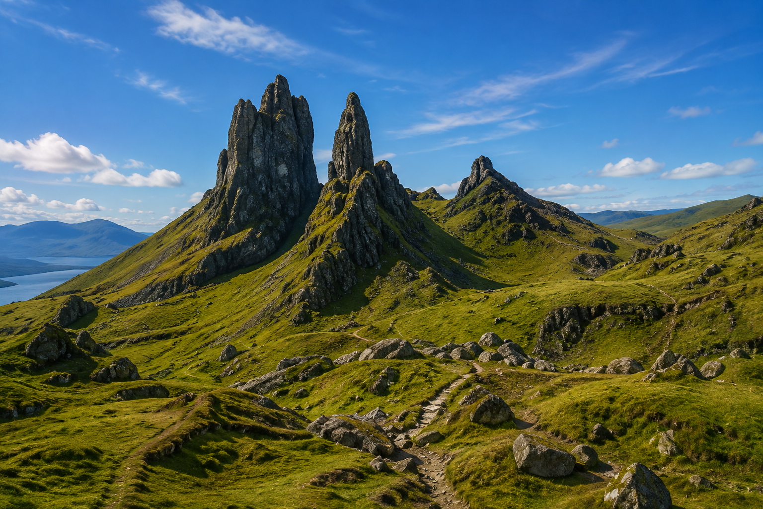 Isle of Skye Scottish Highlands mountains