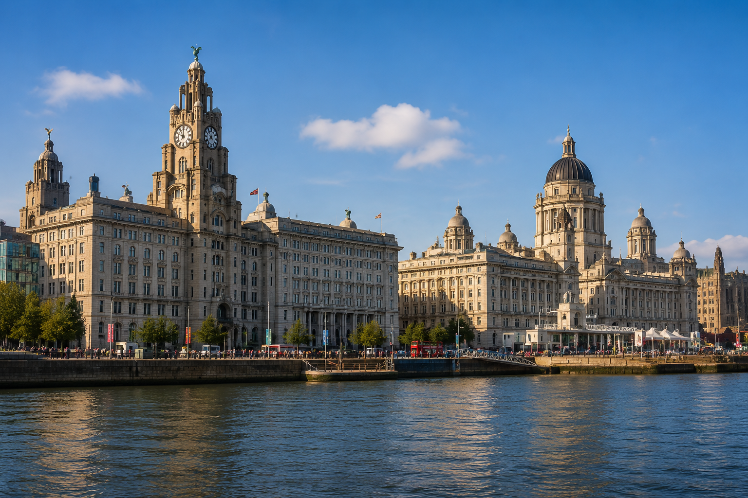Liverpool waterfront buildings