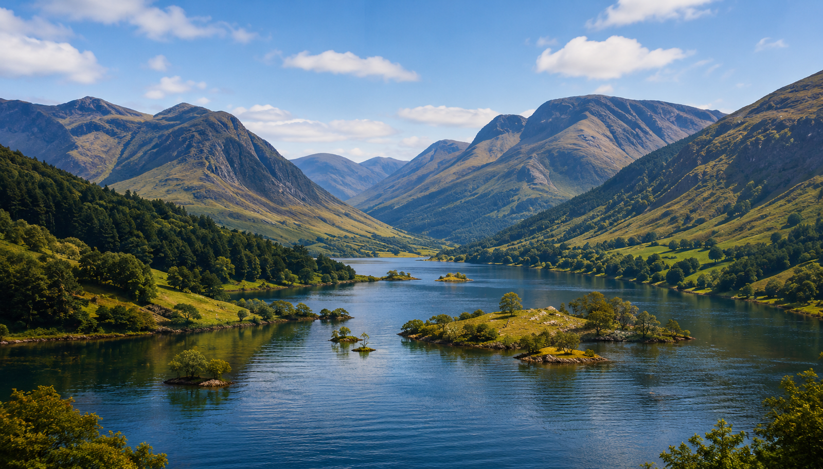 Lake District National Park mountains and lake
