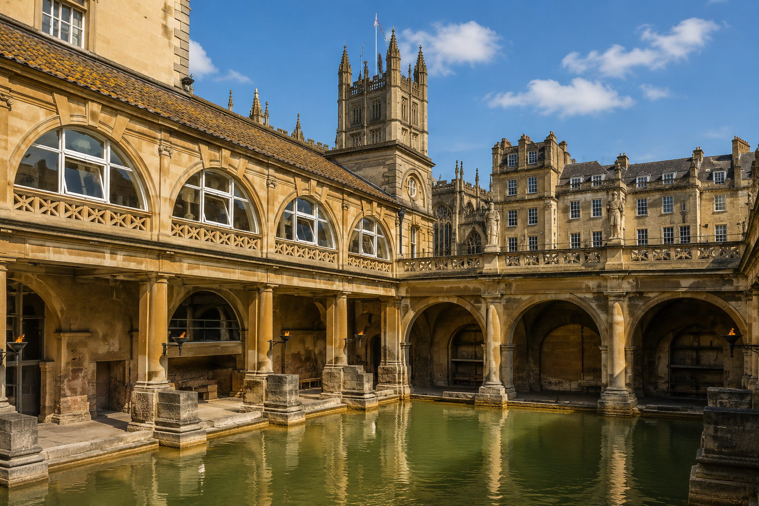 Bath Roman Baths architecture
