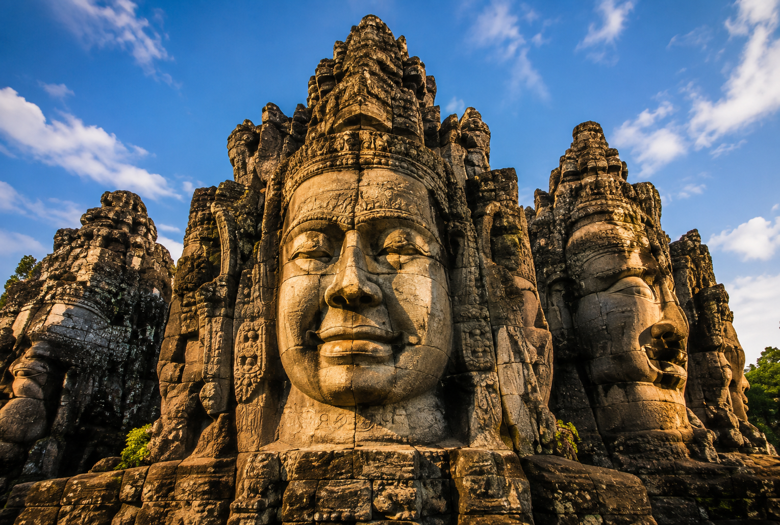 Bayon Temple stone faces