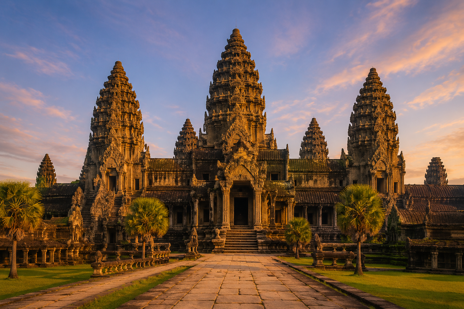 Siem Reap temple towers