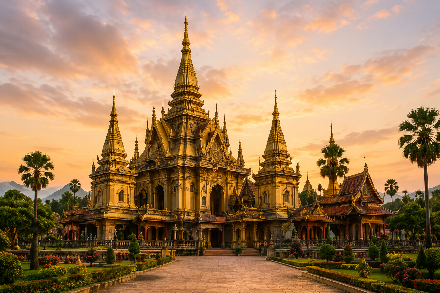 Luang Prabang Ancient City golden temple