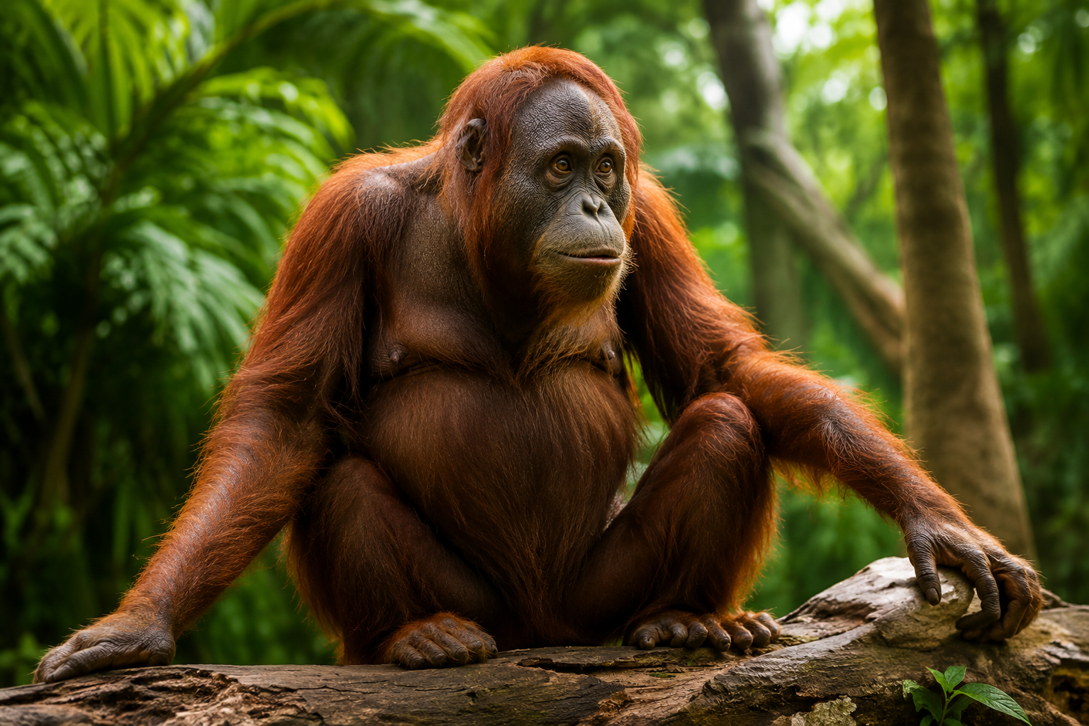 Orangutan at Singapore Zoo